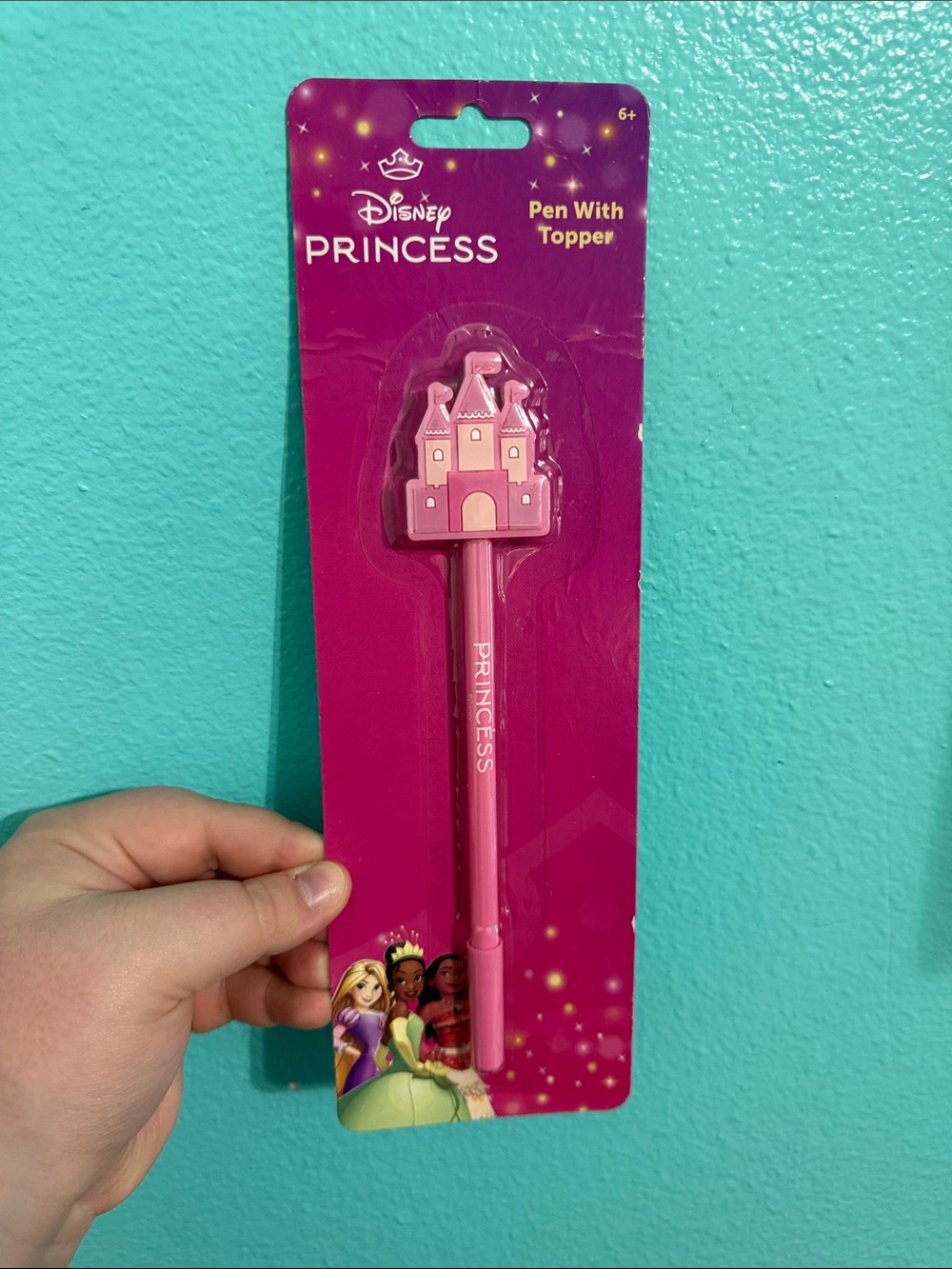 Disney Pink Princess Castle Pen with Topper